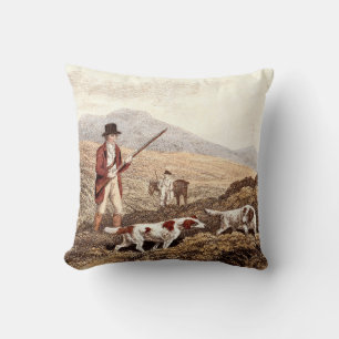 English Country Hunting Dogs Cushion
