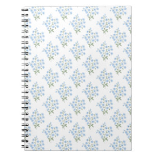 English Country Muster mit Vergissmeinnichtblumen Notebook