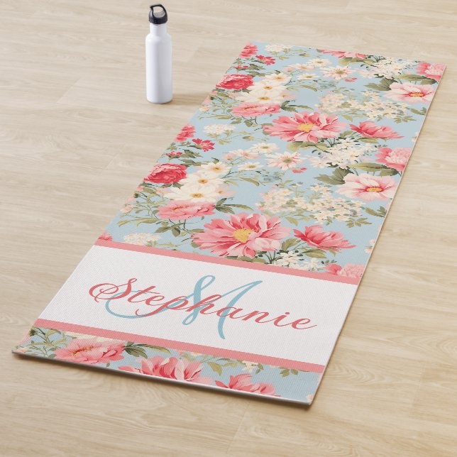 English Countryside Flower Garden  Yoga Mat (In Situ)