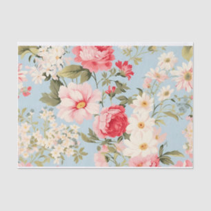 English Countryside Flower Gardens Tissue Paper