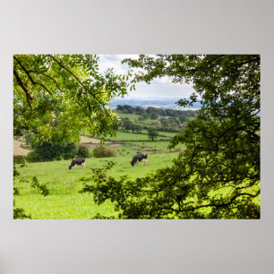 English countryside landscape poster