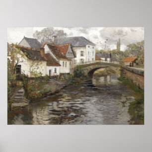English Countryside Painting, Vintage Landscape  Poster