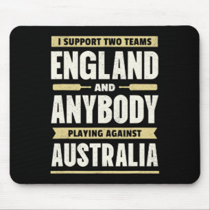 English Cricket Shirt Two Teams Not Australia Funn Mouse Mat