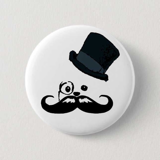 English Dog 6 Cm Round Badge (Front)