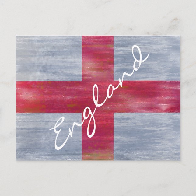 English England distressed flag Postcard (Front)