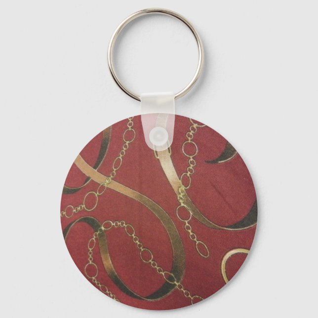 English Equestrian - Red Key Ring (Front)
