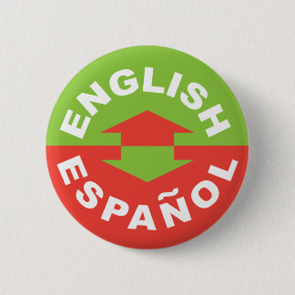 English Español - I Speak Spanish 6 Cm Round Badge