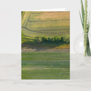 English Farm Aerial Landscape Card