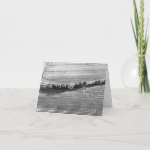 English Farm Aerial View Card