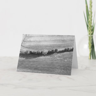 English Farm Aerial View Card