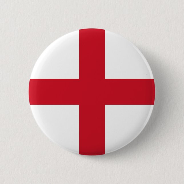 English flag 6 cm round badge (Front)