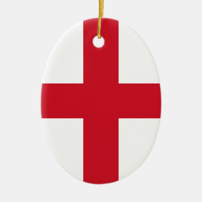 English flag ceramic tree decoration (Front)