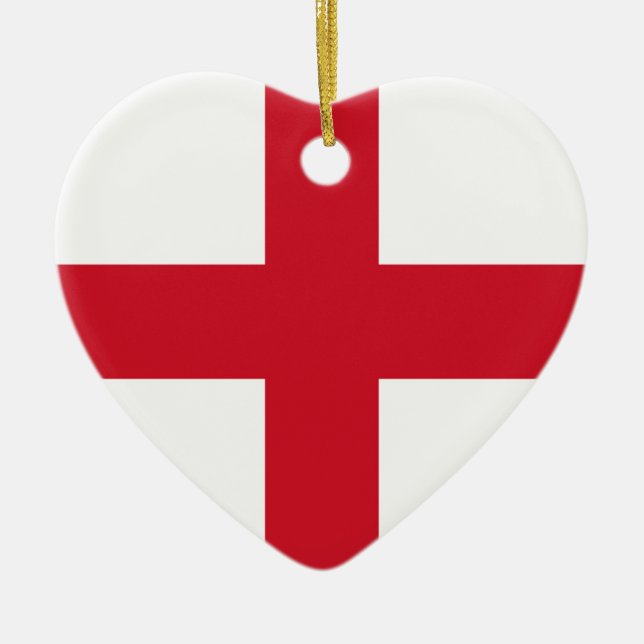English flag ceramic tree decoration (Front)