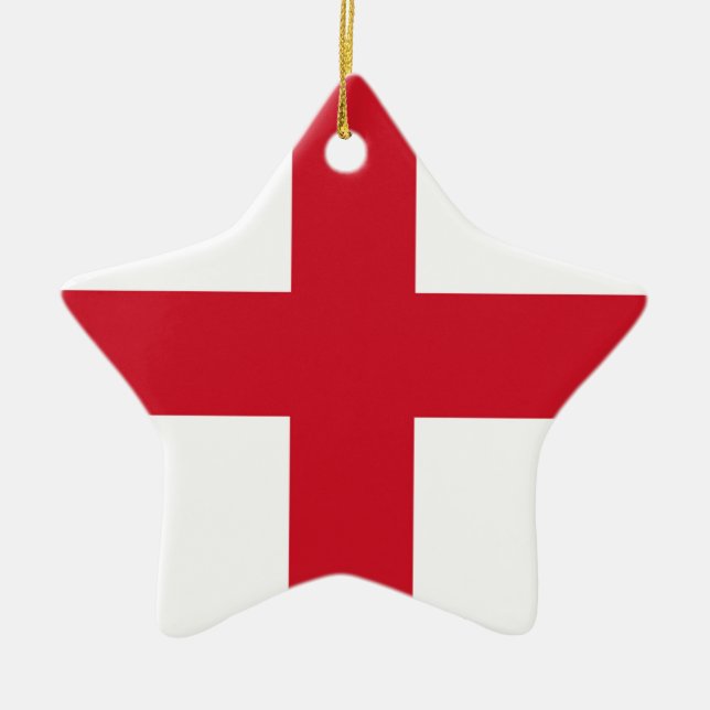 English flag ceramic tree decoration (Front)