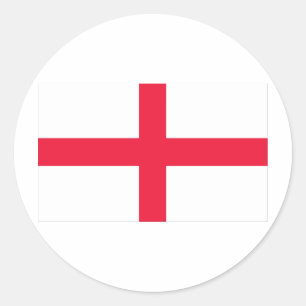 English Flag Classic Round Sticker