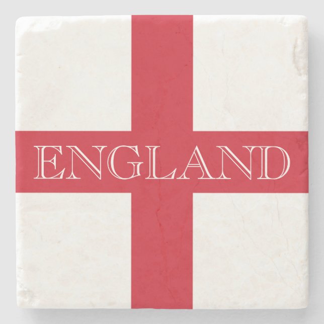 English Flag England coastercnt Stone Coaster (Front)