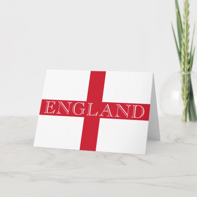 English Flag England gccnt Card (Front)