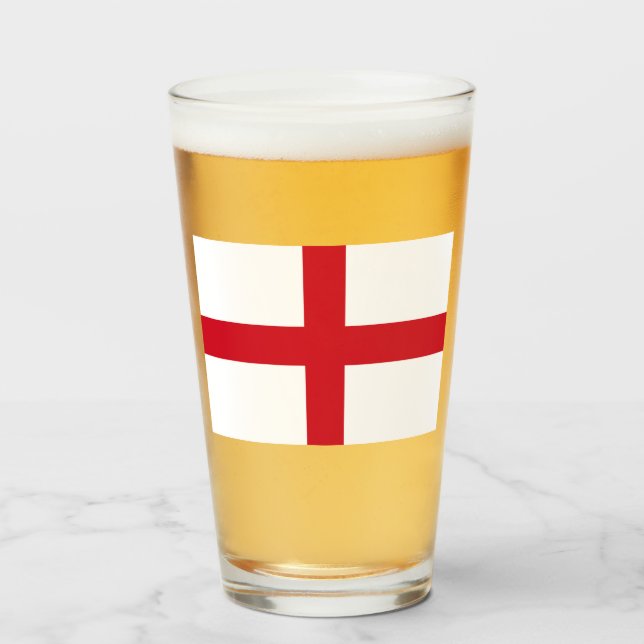 English Flag (England) Glass (Front Filled)