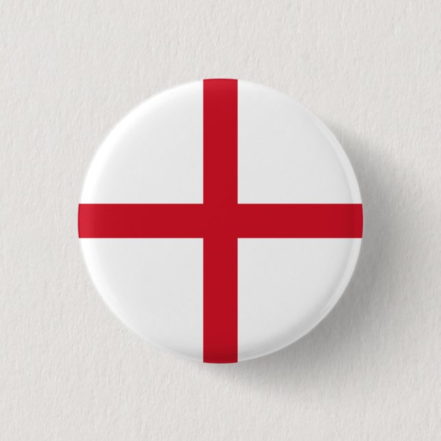 English Flag, Flag of England 3 Cm Round Badge (Front)