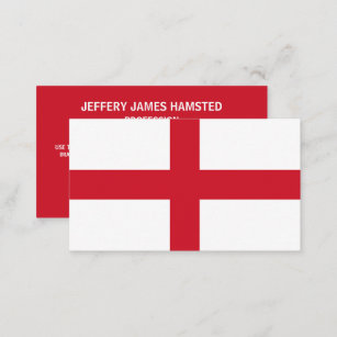 English Flag, Flag of England Business Card