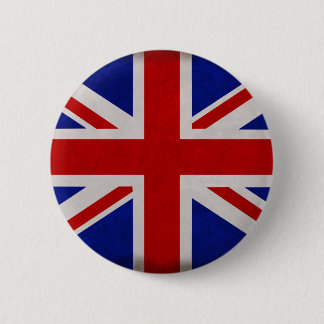 English flag of England textured 6 Cm Round Badge