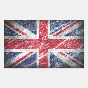 English flag rectangular sticker