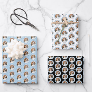 English Foxhound Painting - Cute Original Dog Art Wrapping Paper Sheet