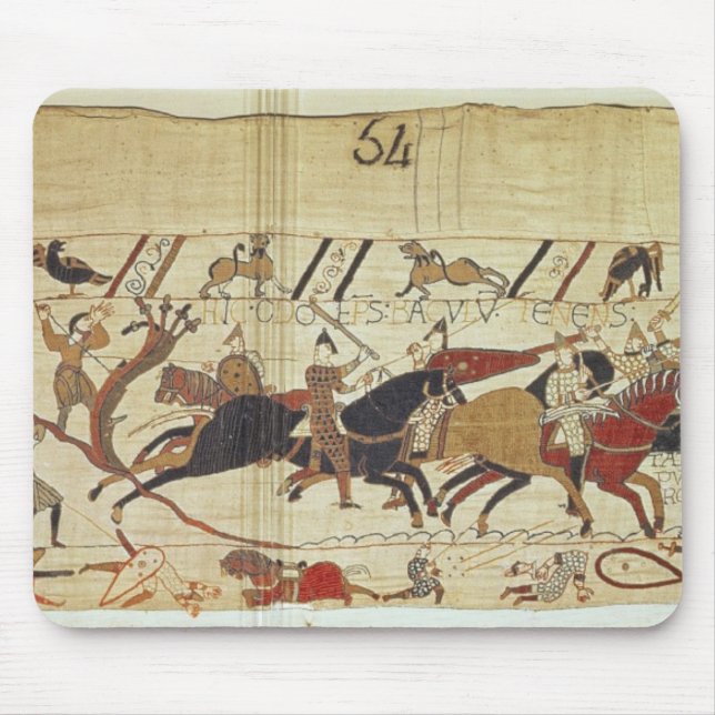 English & French soldiers fall side by side Mouse Mat (Front)
