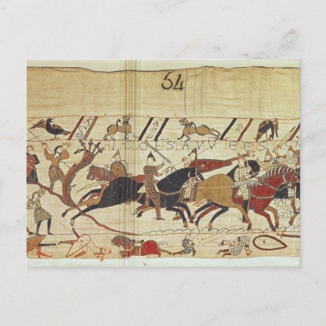 English & French soldiers fall side by side Postcard (Front)