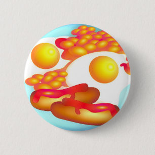 English Fry-up 6 Cm Round Badge
