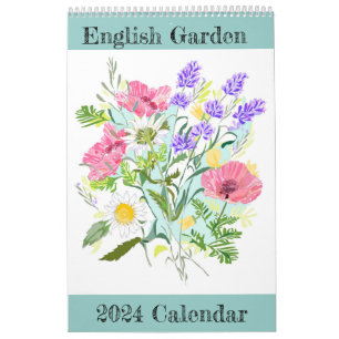 English Garden 2024 Calendar