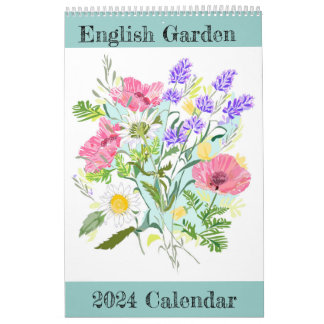 English Garden 2024 Calendar
