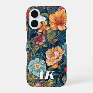 English Garden Bouquet – Botanical Wall Art Print iPhone 16 Case