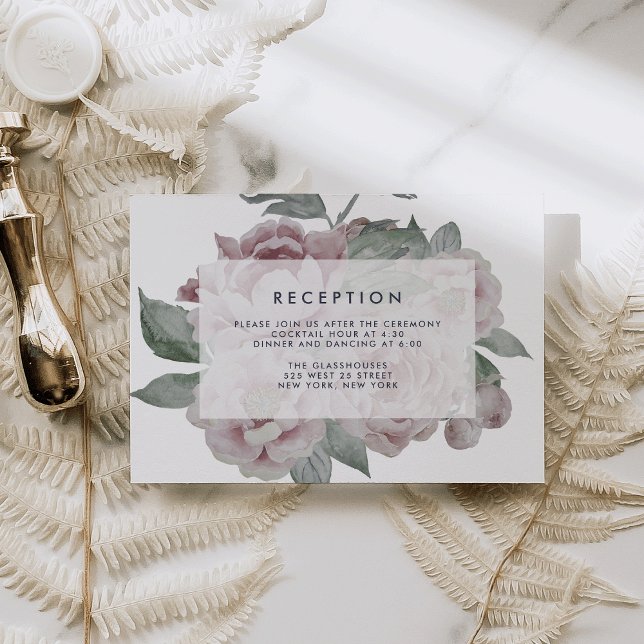 English Garden Floral Reception Card (Creator Uploaded)