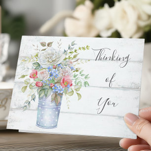 English Garden Floral Thinking of You Card