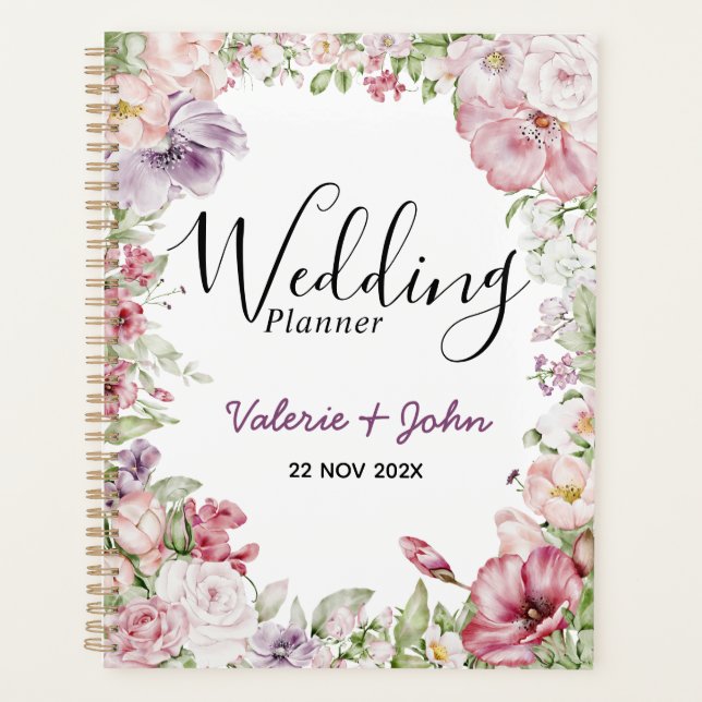 English Garden Floral Wedding Planner (Front)