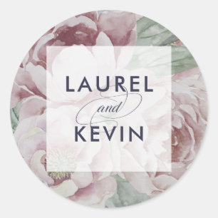 English Garden Floral Wedding Stickers