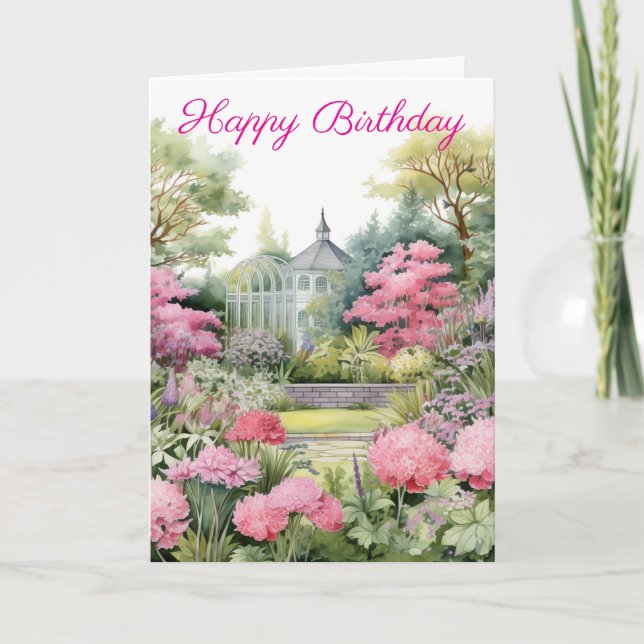 English Garden Landscape Card (Front)