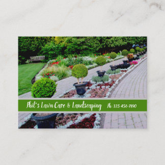 English Garden Landscaping Business Card