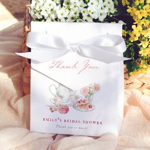 English Garden Tea Party Bridal Shower Thank You Favour Box