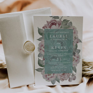 English Garden Wedding Invitation   Jade