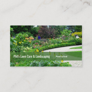 English Gardens Landscaping Business Card