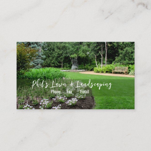 English Gardens Landscaping Business Card (Front)