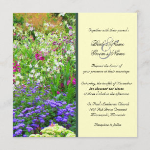 English Gardens Wedding Invitation