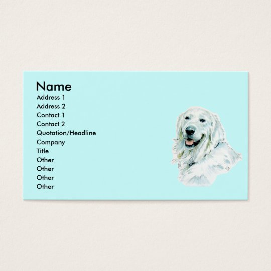 English Golden Retriever Business Cards