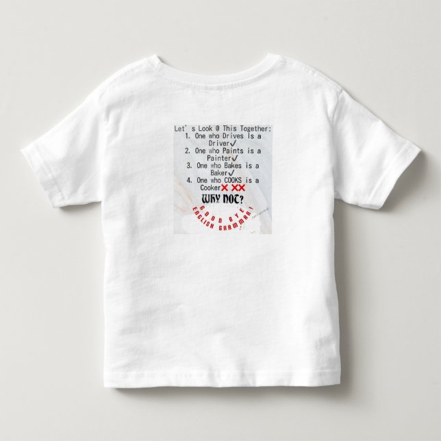 ENGLISH GRAMMAR TEE FOR KIDS (Back)