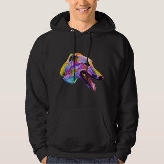 English Greyhound Colourful Pop Art Portrait for D Hoodie