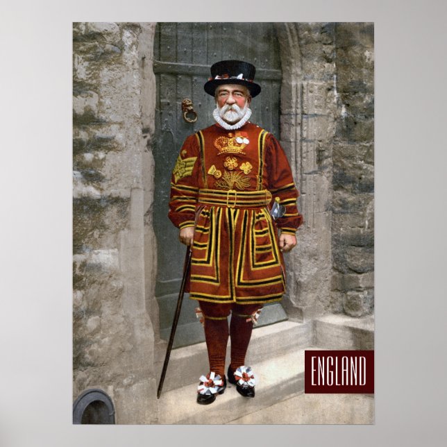 English Guard in Tudor Dress Poster (Front)
