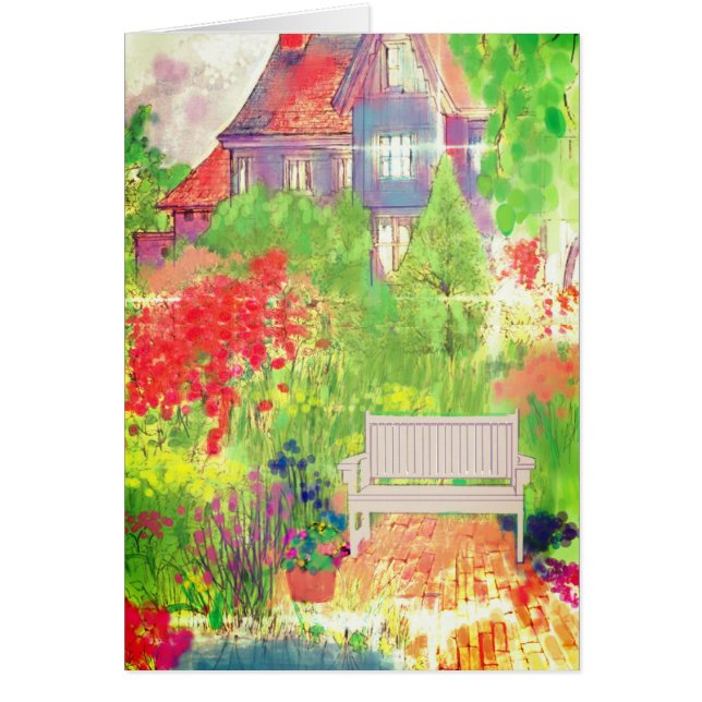 English Home and Garden Blank Card (Front)