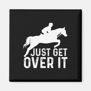 English Horse Riding Hunter Jumper Girl Horseback  Magnet